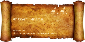 Artner Anita névjegykártya